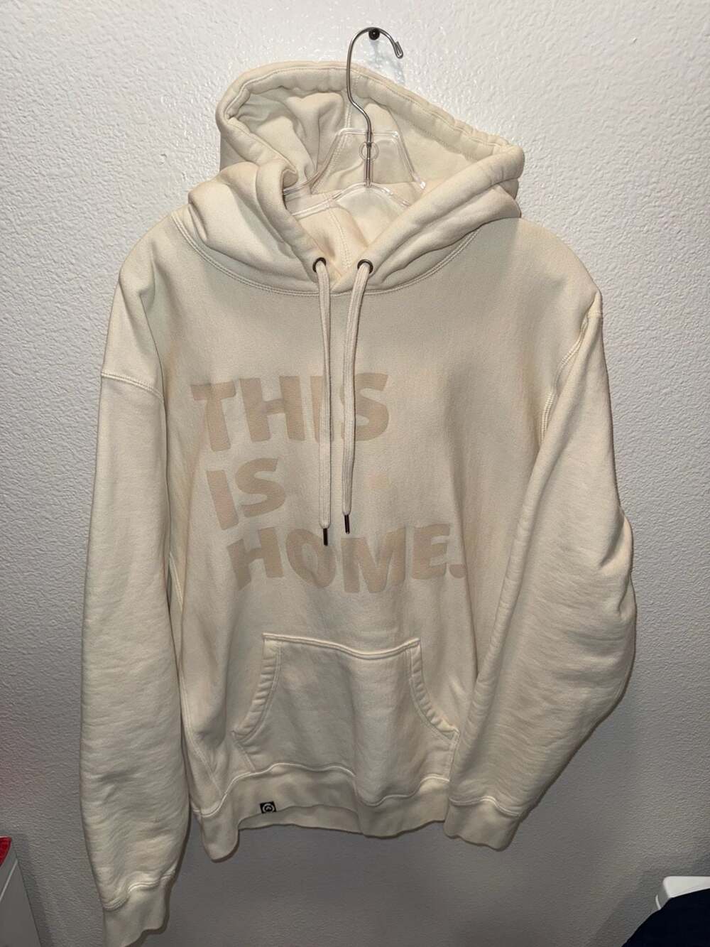 Independent Trading Company This Is Home Hoodie Size L Beige